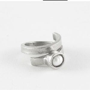 Anne Marie Chagnon Becky Ring Freshwater Pearl and Pewter